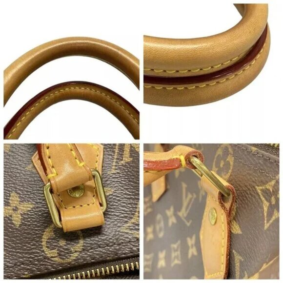 100% Authentic LOUIS VUITTON Speedy 25 M41109 Monogram Handbag Monogram Canvas - Picture 7 of 14